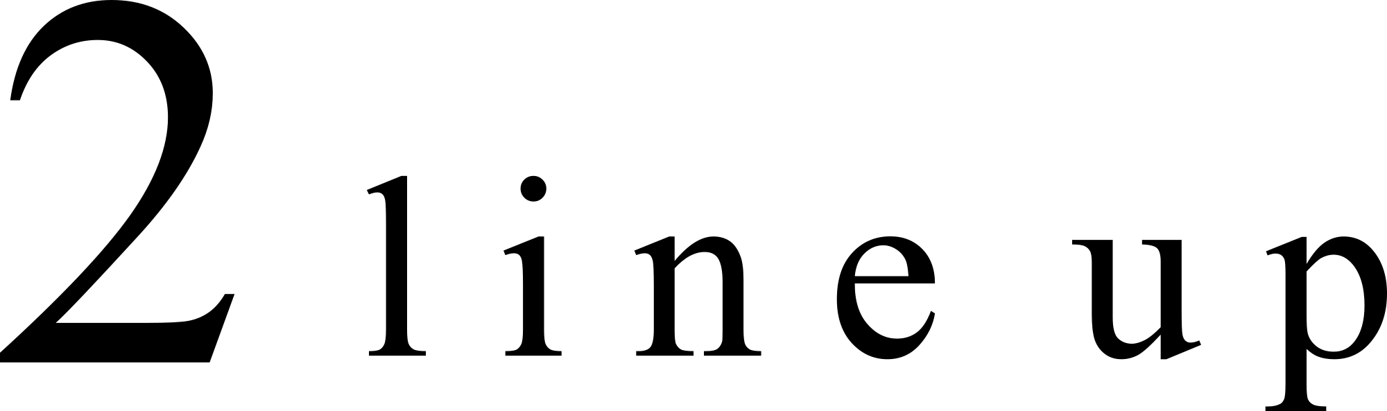 2line-up